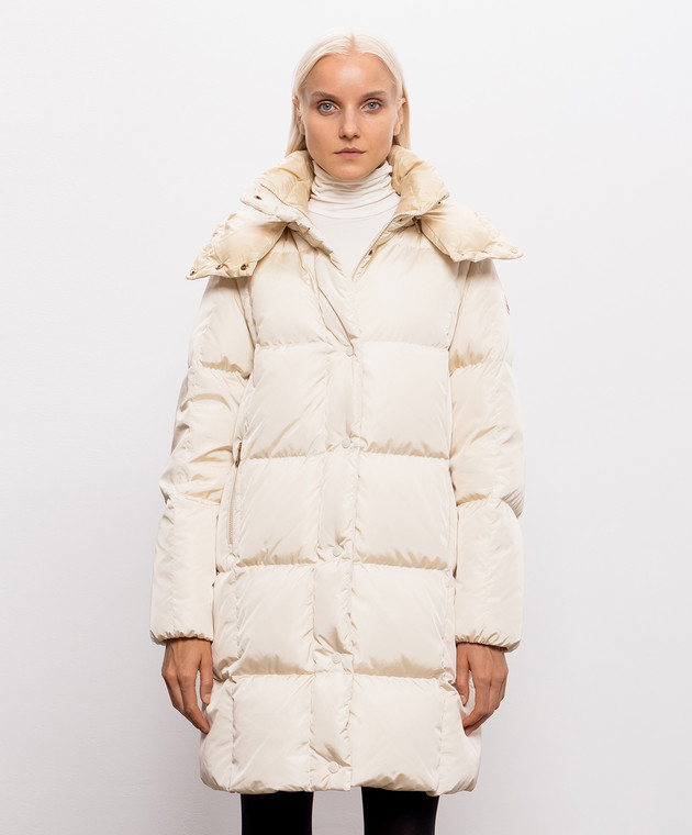 Moncler Пуховик Litte кольору айворі L20931C00012539ZD зображення 3