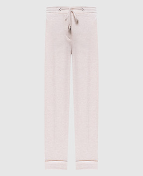 Peserico Бежеві меланжеві штани з відворотами M04768J002347