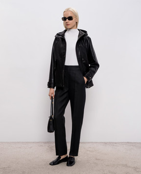 Agnona Черные брюки из льна T71010YU3034