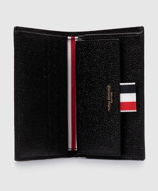 Thom Browne Чорне шкіряне портмоне MAW062A00198 зображення 3
