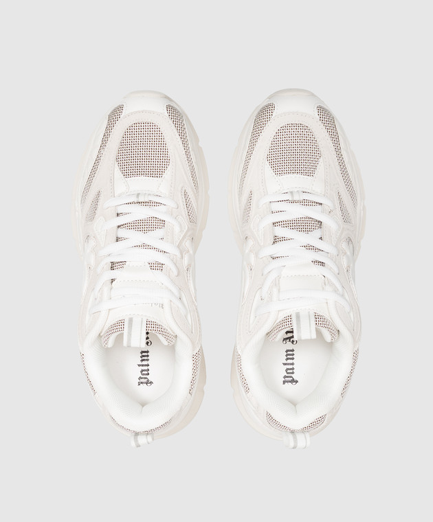 Palm Angels Кроссовки цвета айвори Palm Runner PAWIA004FB001 изображение 4