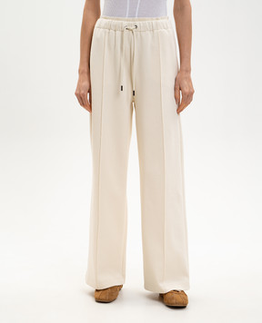 Woolrich Спортивные штаны айвори с вышивкой логотипа CFWWTR2027FRUT5330