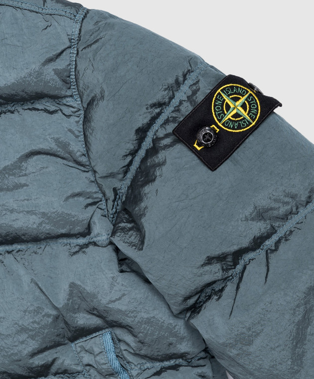 Stone Island Дитячий зелений пуховик з патчем логотипа L2S164100006S00191012 зображення 3