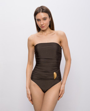 Simkhai Коричневый купальник Lorena Shell 2269076SW