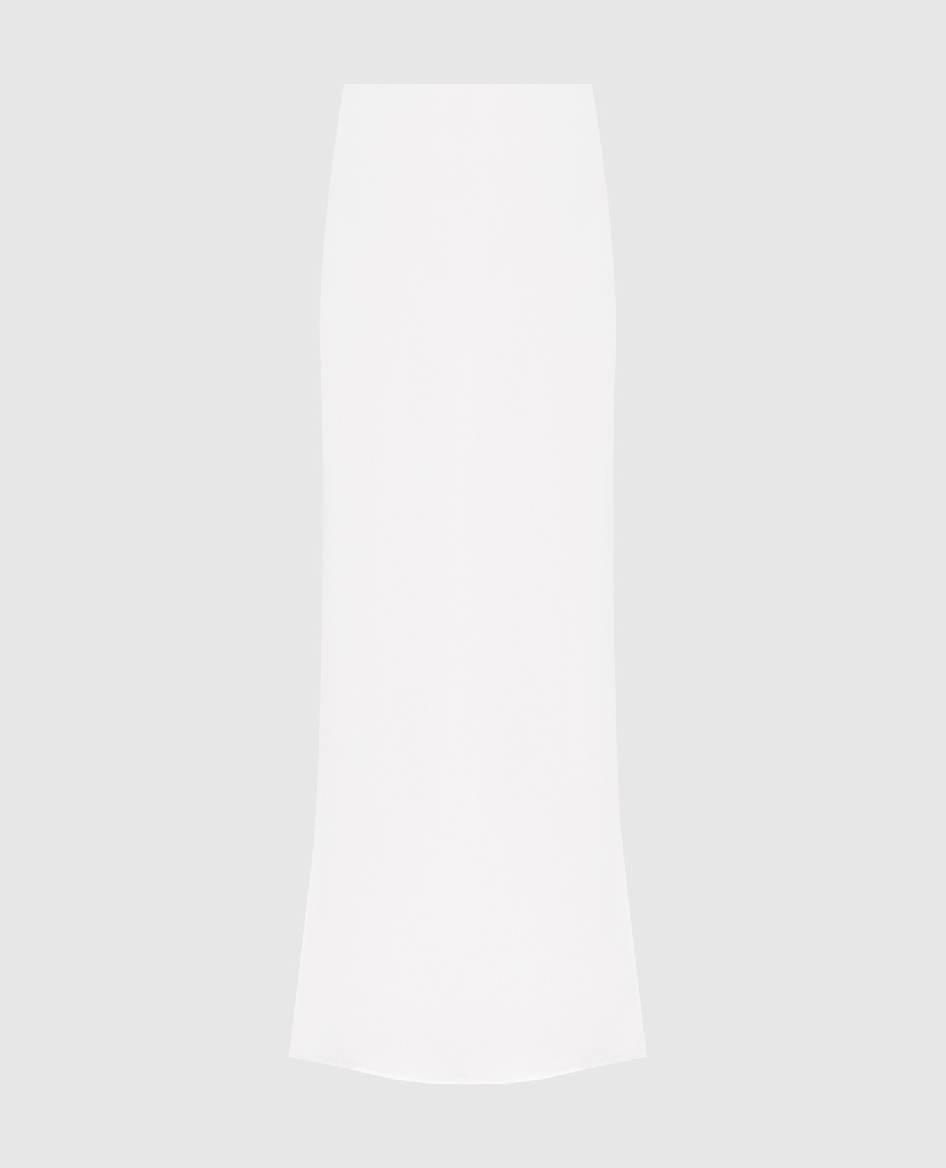 Белая юбка макси с льном