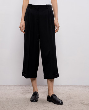 The Row Чорні кюлоти Lior з вовни 10865W4369