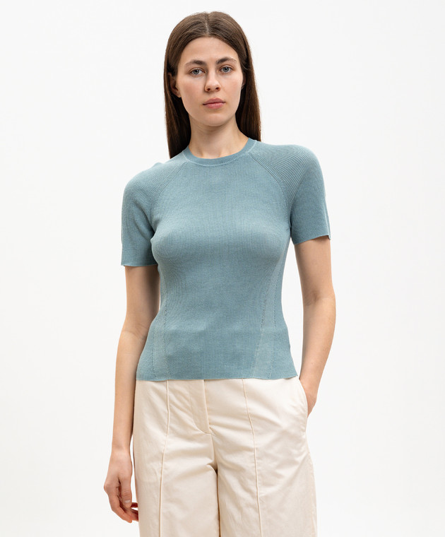 JOSEPH топ Belarb з льоном в рубчик JF009768 зображення 3