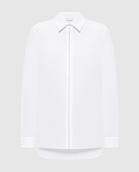 Peserico Біла сорочка з ланцюжком моніль A0674208928