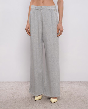 Twinset Серые меланжевые штаны 261AP2145