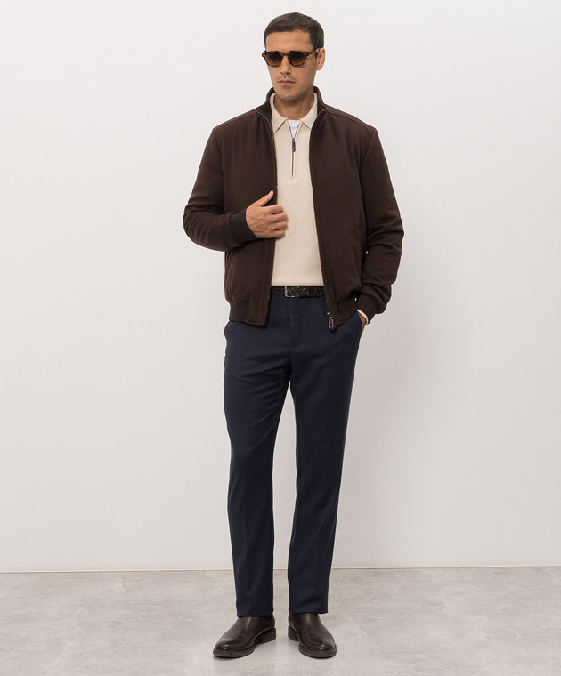Stefano Ricci Синие брюки из шерсти M8T63B0010T6054 изображение 2