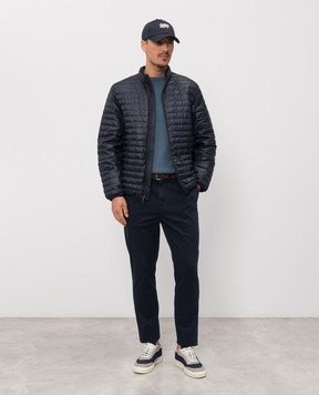 Woolrich Синя куртка з принтом логотипа CFWOOU2175MRUT5268