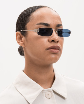 Balenciaga Серебристые очки Gossip 858888T0005