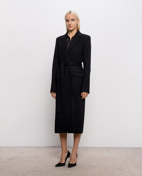 Tom Ford Черное пальто из шерсти CP1680FAX1567