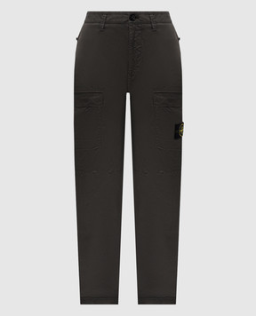 Stone Island Брюки карго цвета хаки с логотипом K2S153100032S0010