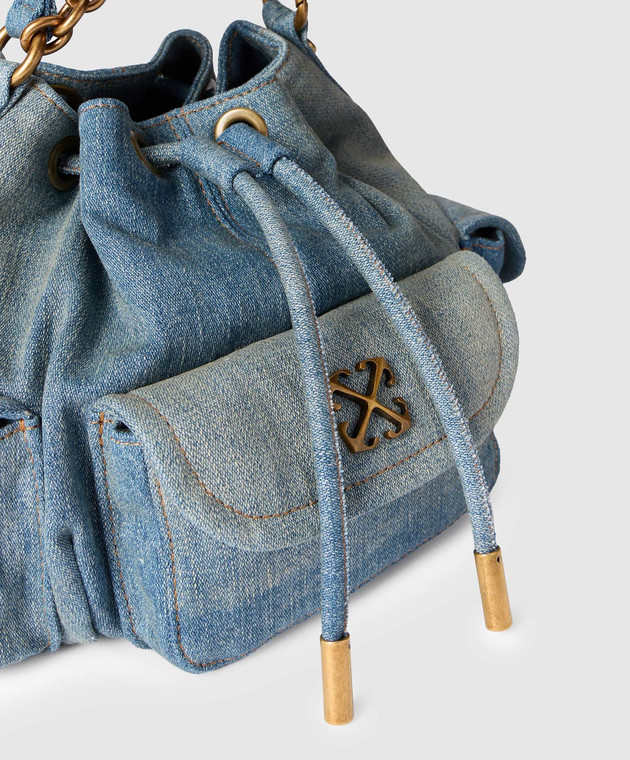 Off-White Синя сумка-кісет Dumbo OWMY002F25DEN001 зображення 4