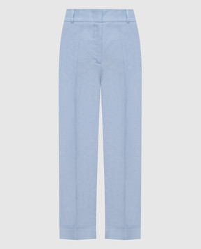 Peserico Блакитні штани з льону з відворотами A04210D02606