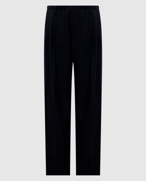 Brunello Cucinelli Синие брюки из шерсти MG507P8983