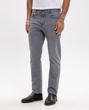 ISAIA Серые джинсы PND002DJ127