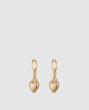 Dolce&Gabbana Золотые серьги в форме сердца WES8S1W1111