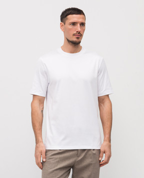 Brunello Cucinelli Біла футболка прямого крою M0B131308