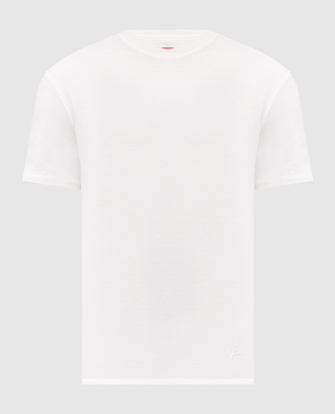 Белая футболка с шелком