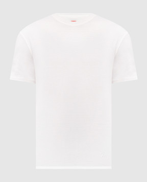 ISAIA Біла футболка з шовком MCI154JP001