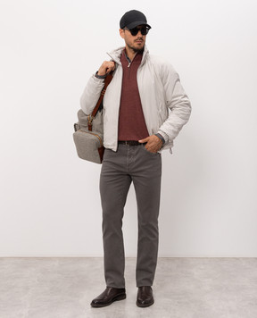 Brunello Cucinelli Бордовый джемпер из кашемира M2200124