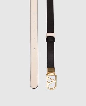 Valentino Двухсторонний кожаный ремень с эмблемой 8W2T0SU8IYR