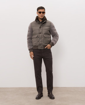 Kiton Коричневая рубашка UMCBUBAH09849