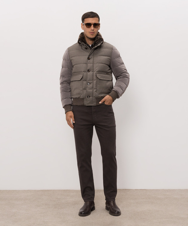 Kiton Коричневая рубашка UMCBUBAH09849 изображение 2