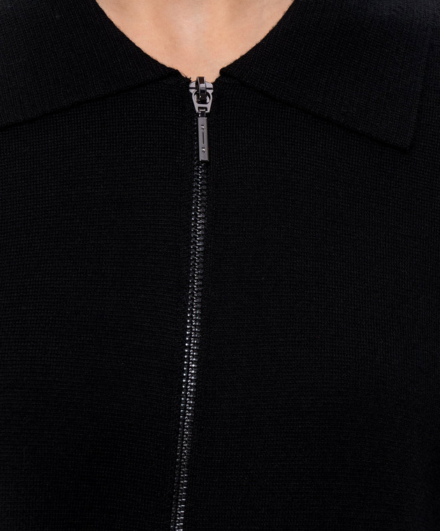 Max Mara Чорний кардиган з вовни MMLSNACK зображення 5