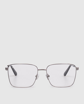 Off-White Серебристые очки с фактурной эмблемой Arrow OW6018770059