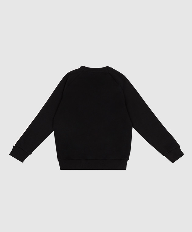 Balmain Дитячий чорний світшот з логотипом BZ4I20Z31831214 зображення 2