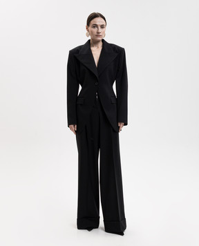 Dolce&Gabbana Чорний жакет з вовни F2JEFTFUBG6