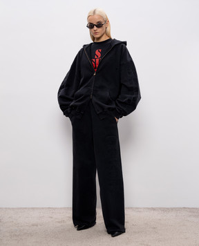 Vetements Чорний укорочений лонгслів Sins WE76LS541B
