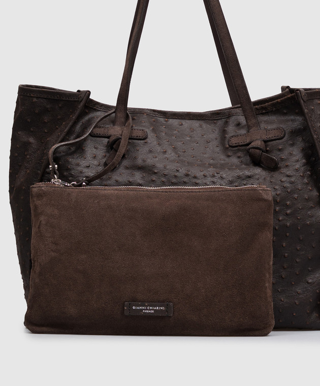 Gianni Chiarini Коричневая сумка-тоут BS12430EXTC изображение 4