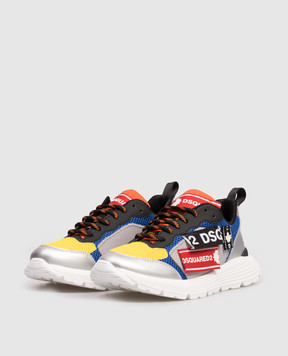 DSQUARED2 Дитячі кросівки з нашивками логотипа 827443640