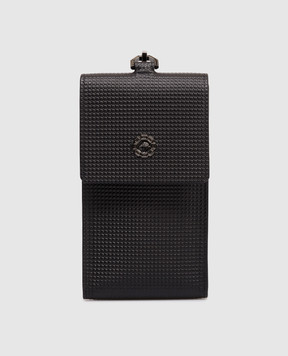 Stefano Ricci Чорний шкіряний чохол для телефона PP450I1GUVH