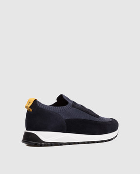 Doucal's Синие комбинированные кроссовки с логотипом DU3318SYDNPZ846