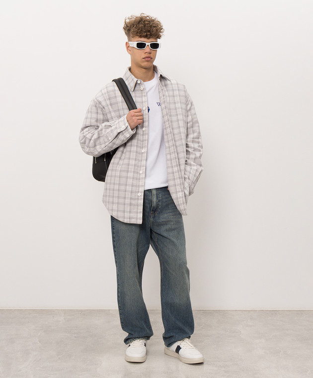Off-White Белая футболка Bacco Arrow 44MAA120F26J018 изображение 2