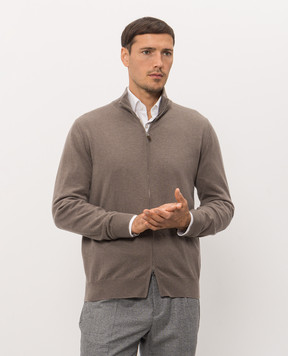 Cashmere&Whiskey Кардиган коричневого кольору з кашеміру MU867A1312525R