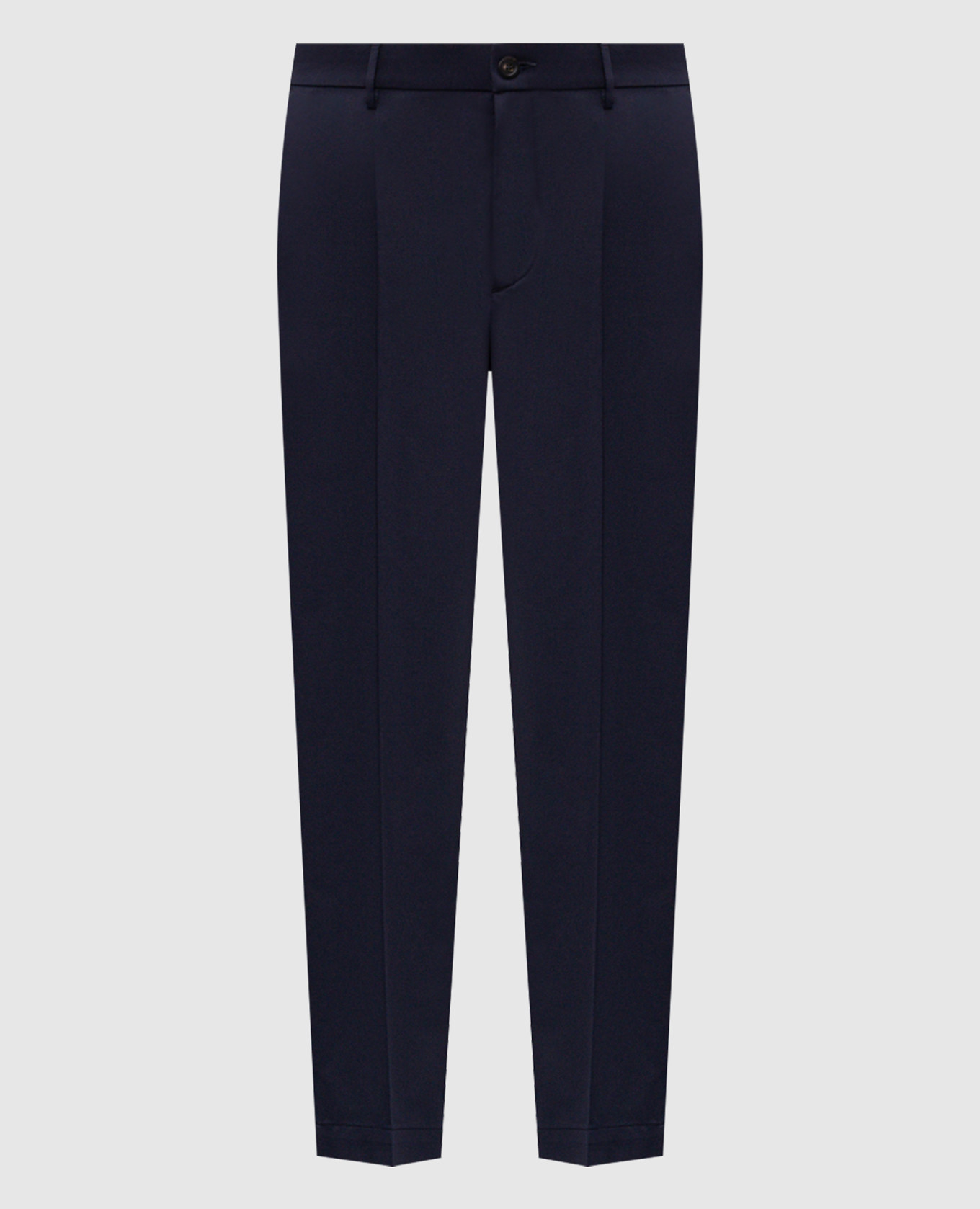 Синие брюки с шерстью