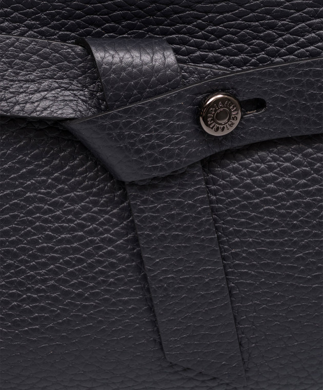 Gianni Chiarini Темно-синяя кожаная сумка-тоут Miranda BS11886RNGFRSH изображение 4