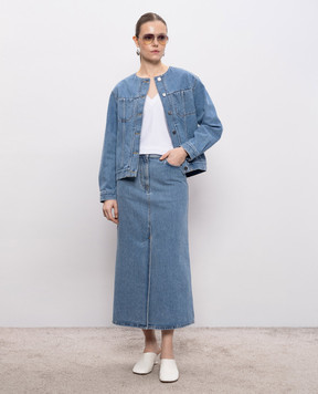 Loulou de Saison Голубая джинсовая юбка RONA RONALDS