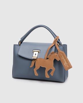 3.1 Phillip Lim Коричневый кожаный брелок на сумку в виде коня AE26P792BRR