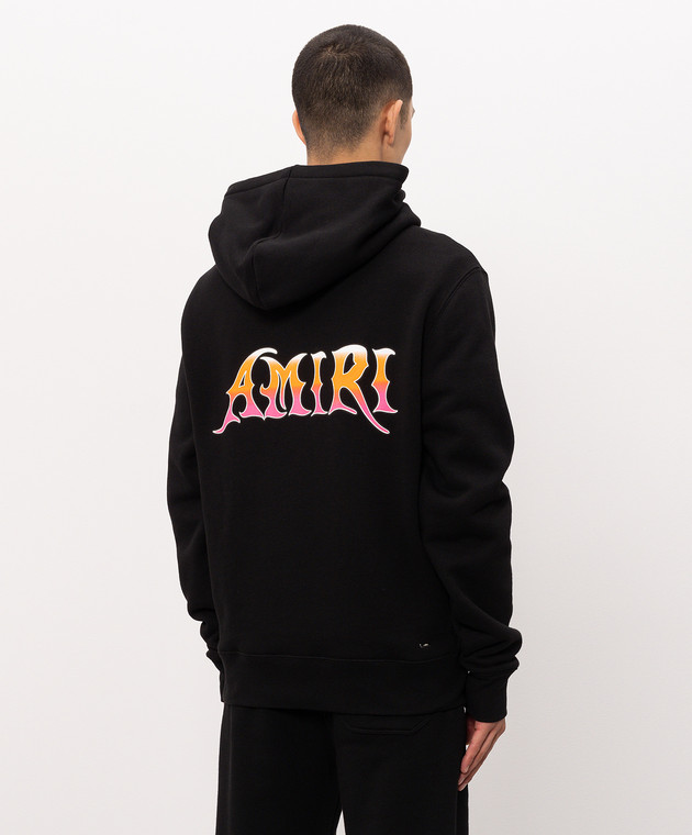 AMIRI Чорне худі з принтом AMTOJR1169 зображення 4