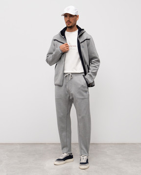 Brunello Cucinelli Серые спортивные брюки с эмблемой MM8433102G