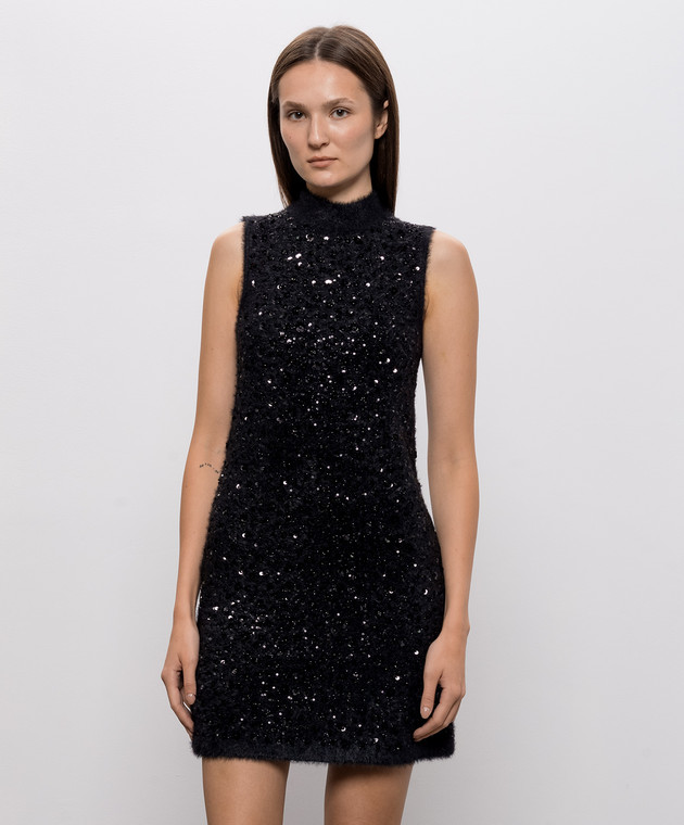 Twinset Черное платье мини 262TT3302 изображение 3