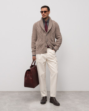 Brunello Cucinelli Бежеві карго з вовною ME262F1160