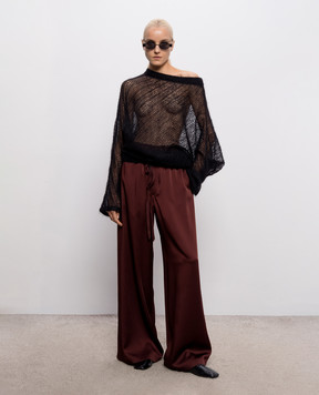 Ann Demeulemeester Бордові штани Sofi Relaxed Lounge B0014272FA647